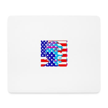America - Mousepad (Querformat) - Weiß - Vorne