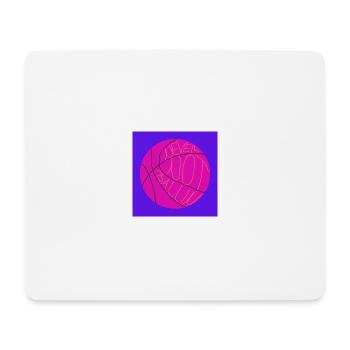 Never not play basketball (purple, pink) - Mouse Pad (horizontal) - white - Front
