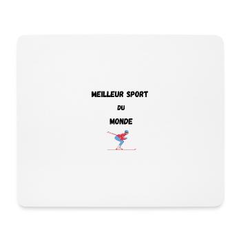 Best sport - Tapis de souris (format paysage) - blanc - Devant
