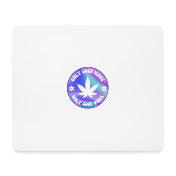 ONLY GOOD VIBES - Mousepad (Querformat) - Weiß - Vorne
