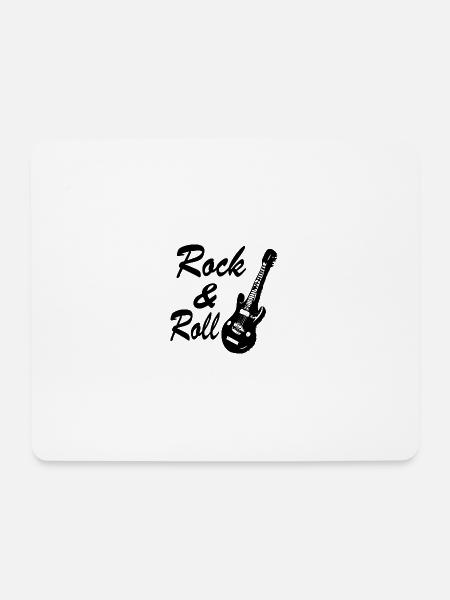 Rock and roll - Mouse Pad (horizontal) - white