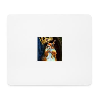 König Eichhörnchen - Mousepad (Querformat) - Weiß - Vorne