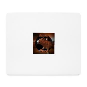 Taureau doré - Tapis de souris (format paysage) - blanc - Devant