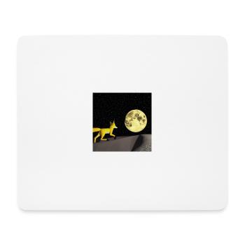 Fuchsspaziergangzum Mond - Mousepad (Querformat) - Weiß - Vorne