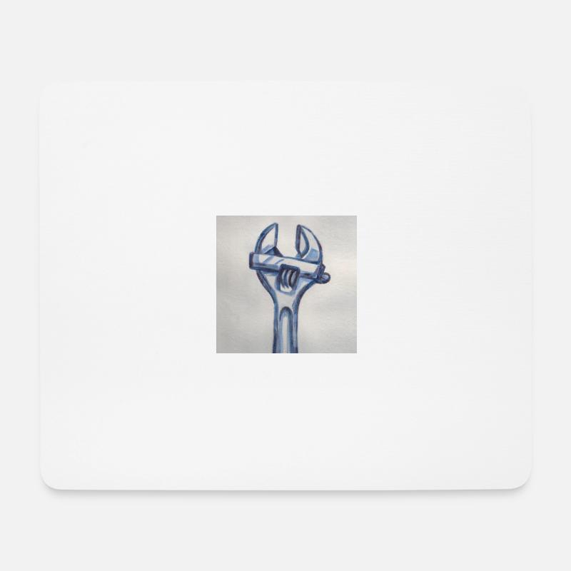 Werkzeug - Mousepad (Querformat) - Weiß