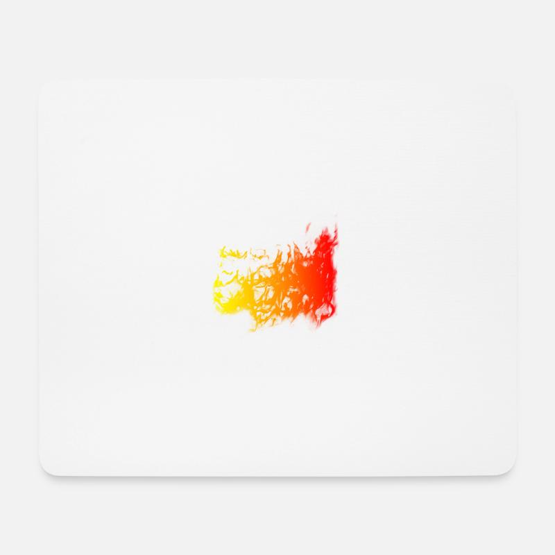 Feuer - Mousepad (Querformat) - Weiß