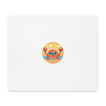 Strandkrabben-Spaß - Mousepad (Querformat) - Weiß - Vorne