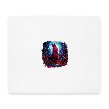 pet happy bearded collie easter for boys dog breed - Mousepad (Querformat) - Weiß - Vorne