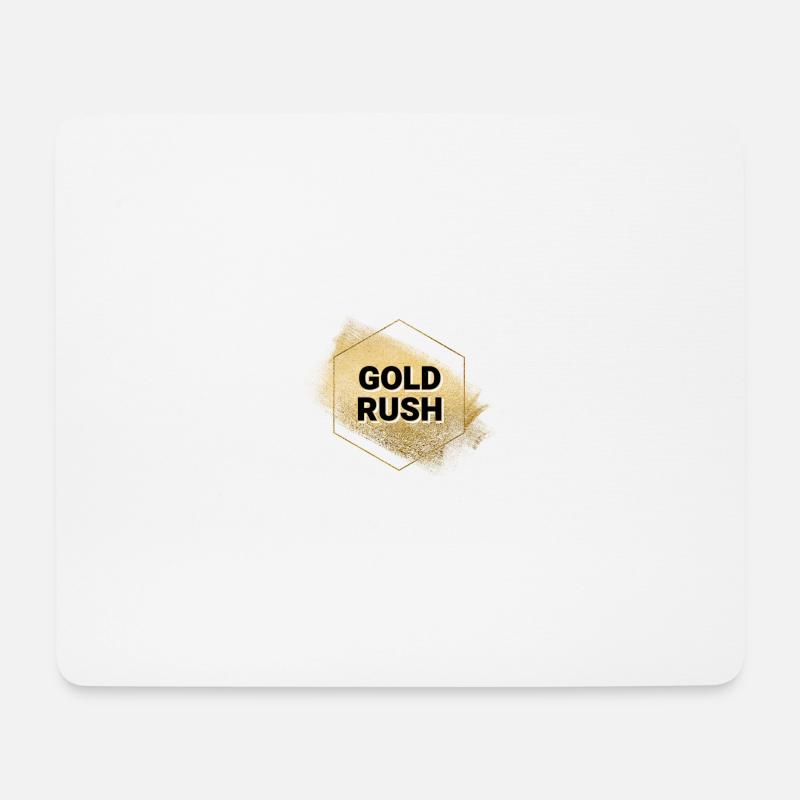 Goldrausch-Logo - Mousepad (Querformat) - Weiß