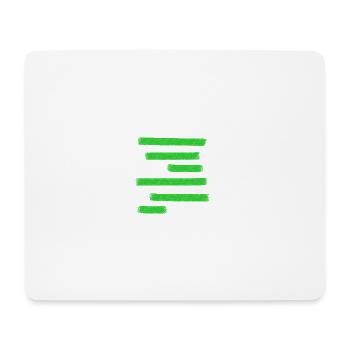 Green Paint Bars - Mouse Pad (horizontal) - white - Front
