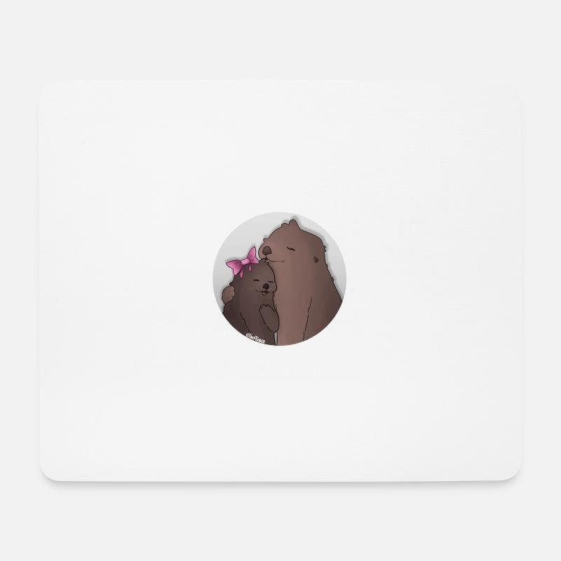 Tazz Gespräche | Quatse und Taz - Mousepad (Querformat) - Weiß