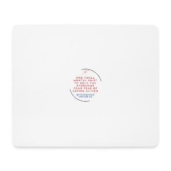 Over coming fear - Mouse Pad (horizontal) - white - Front