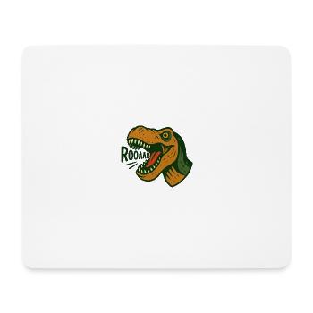 T-Rex head with loud roar - Mouse Pad (horizontal) - white - Front