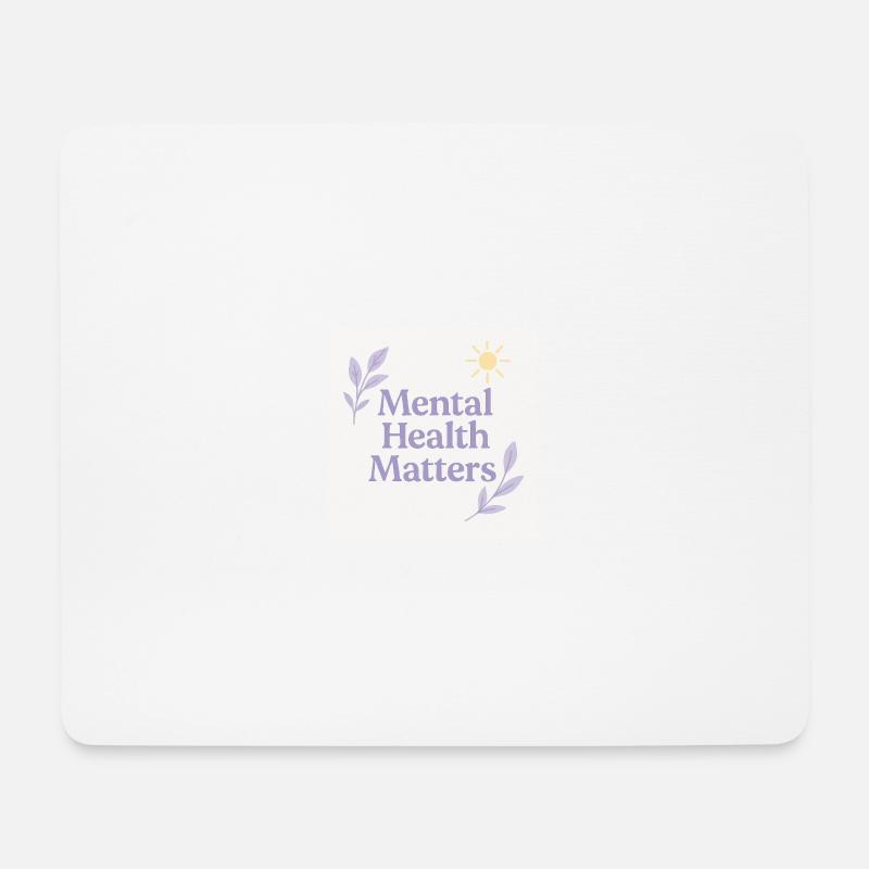 Mental Health Matters Sun - Mousepad (Querformat) - Weiß