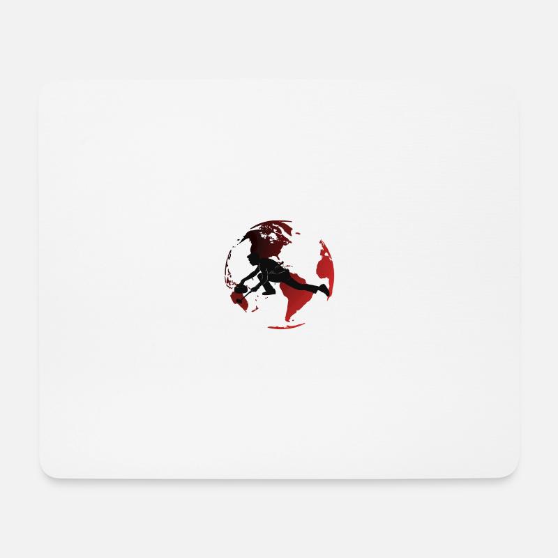 Urban Globe Curling - Mouse Pad (horizontal) - white