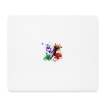 Football graffiti  - Tapis de souris (format paysage) - blanc - Devant
