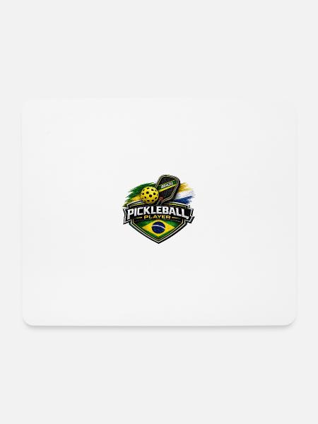 Pickleball BRASILIEN - Mousepad (Querformat) - Weiß