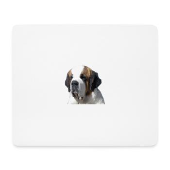 Bernhardiner - Mousepad (Querformat) - Weiß - Vorne