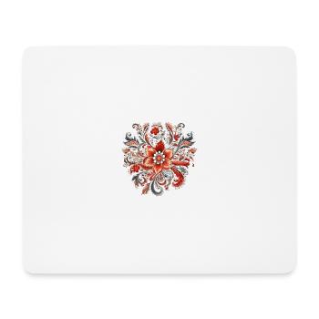 Floral pattern - Indian style - Mouse Pad (horizontal) - white - Front
