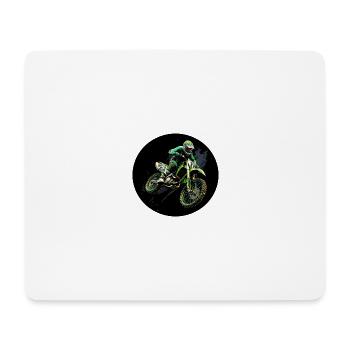 Logo de motocross - Tapis de souris (format paysage) - blanc - Devant