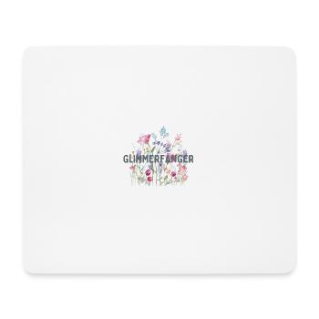 Blumen | Sticker | Glimmerfänger - Mousepad (Querformat) - Weiß - Vorne
