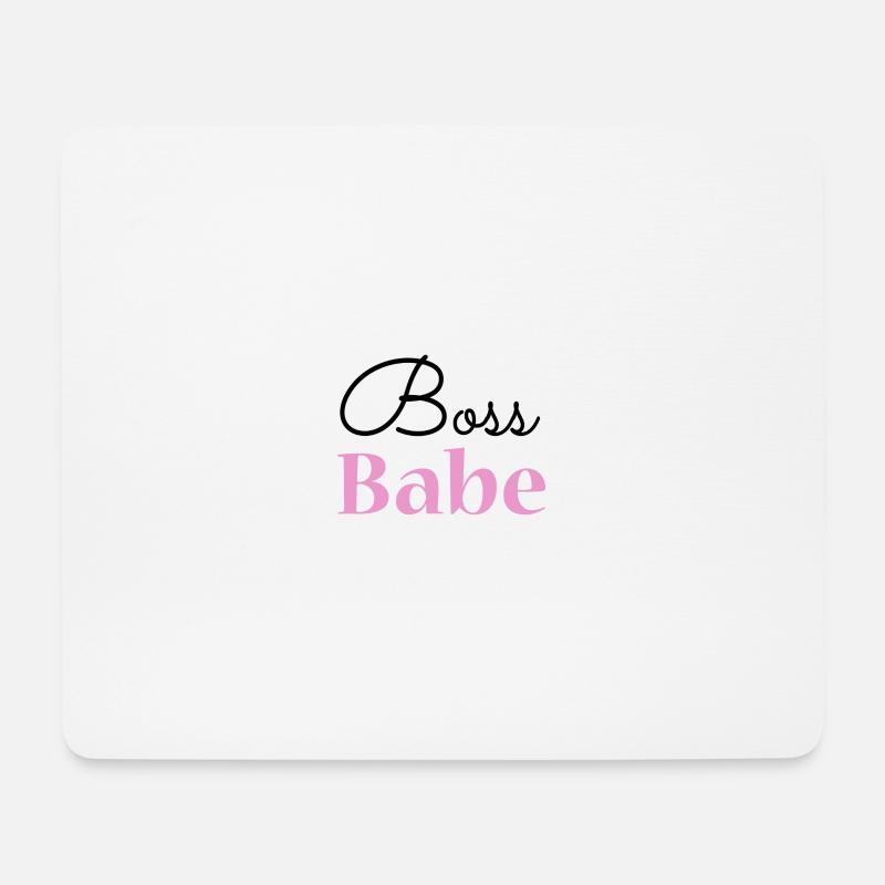 Boss Babe - Mousepad (Querformat) - Weiß