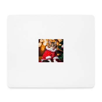 Katze im Pullover - Mousepad (Querformat) - Weiß - Vorne