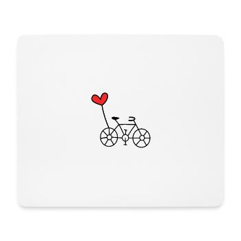 COUPLE. JUST MARRIED. EVJF. SAINT VALENTIN. LOVE. - Tapis de souris (format paysage) - blanc - Devant