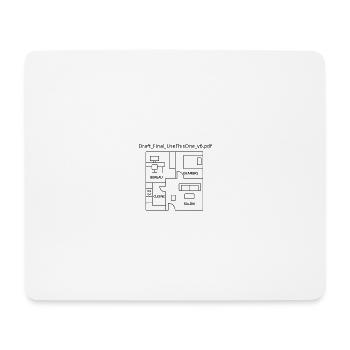 Humorvolle T-Shirt-Plan-Wohnung Geschenkidee - Mousepad (Querformat) - Weiß - Vorne