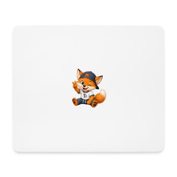 23_Miofox_Baby_3 - Mousepad (Querformat) - Weiß - Vorne