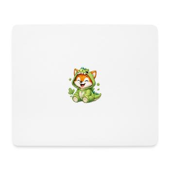 26_Miofox_Baby_5 - Mousepad (Querformat) - Weiß - Vorne