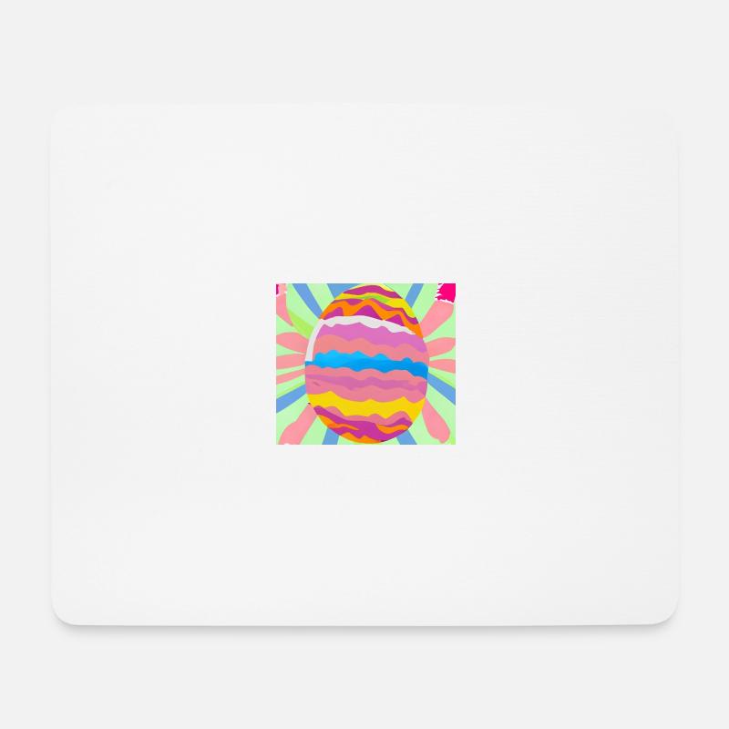 Colourful Easter egg - Mouse Pad (horizontal) - white
