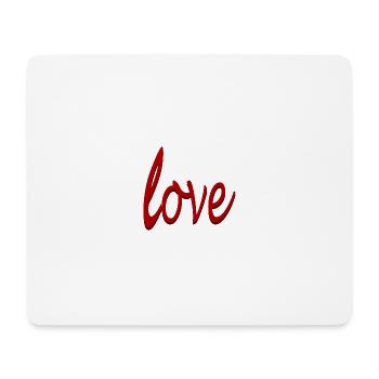 AMOUR - Tapis de souris (format paysage) - blanc - Devant