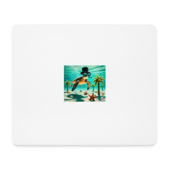 Turtle - Mouse Pad (horizontal) - white - Front