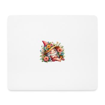 Garten Gnome - Mousepad (Querformat) - Weiß - Vorne