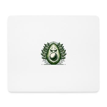 Visage de guerrier avocat - Tapis de souris (format paysage) - blanc - Devant