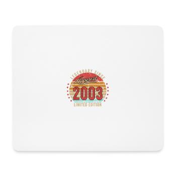 Original August 2003 19th Birthday Fun Gift - Mouse Pad (horizontal) - white - Front