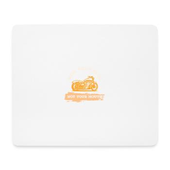 Motorcycle Cool Saying - Mouse Pad (horizontal) - white - Front