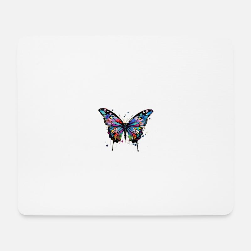Genau Dein Ding - der blaue Schmetterling - Mousepad (Querformat) - Weiß