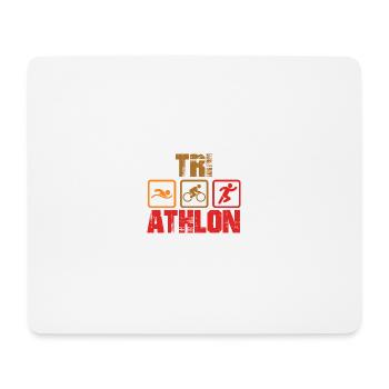 Triathlon - Mousepad (Querformat) - Weiß - Vorne