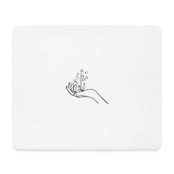 Hands of Life - Mousepad (Querformat) - Weiß - Vorne