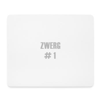 Zwerg # 1 grau - Mousepad (Querformat) - Weiß - Vorne