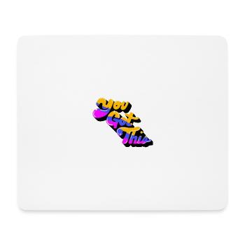 Du hast das - Mousepad (Querformat) - Weiß - Vorne