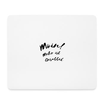 Moin - Mousepad (Querformat) - Weiß - Vorne