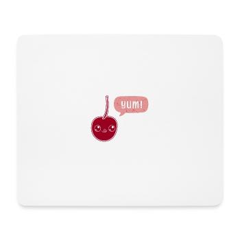 Yummy Cherry - Mousepad (Querformat) - Weiß - Vorne