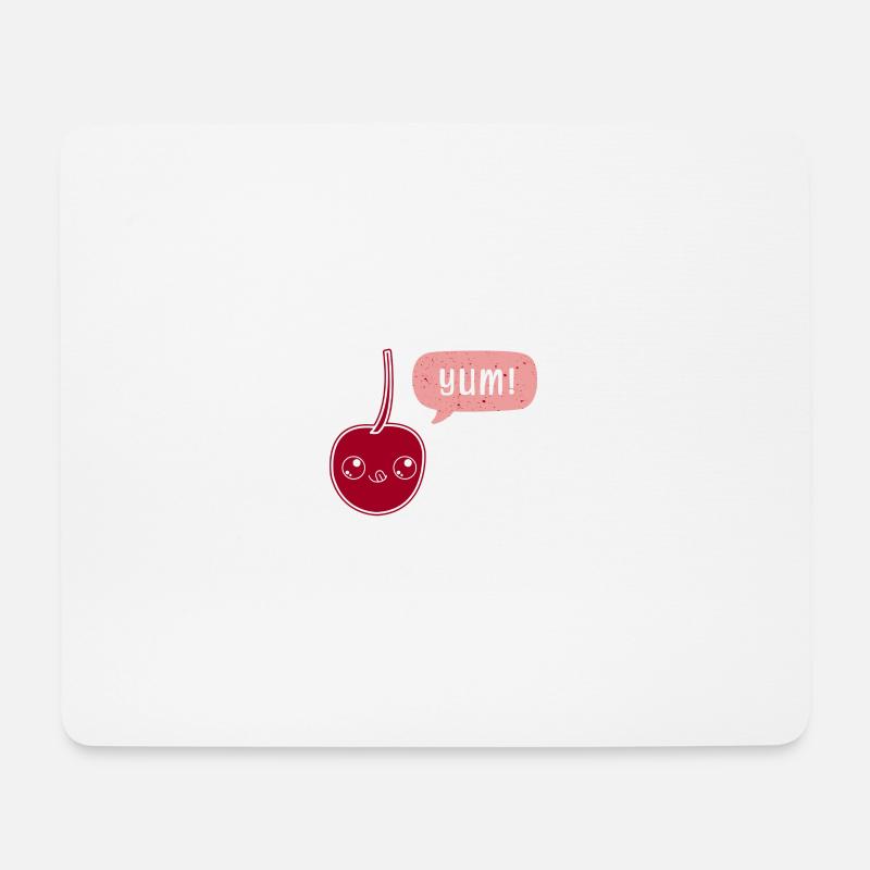Yummy Cherry - Mousepad (Querformat) - Weiß