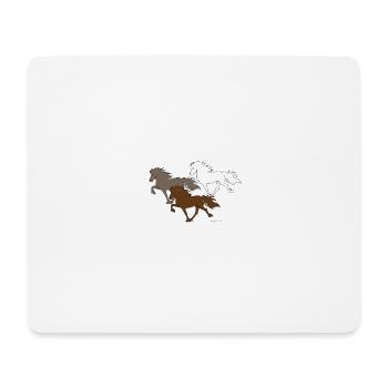 Icelandic Spirit - Tapis de souris (format paysage) - blanc - Devant
