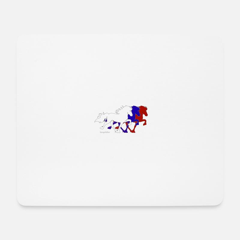 Dreiertölter - Mousepad (Querformat) - Weiß