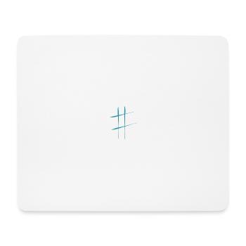 hashtag - Tapis de souris (format paysage) - blanc - Devant