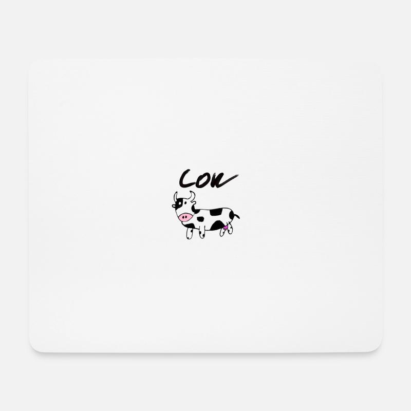Cow - Mousepad (Querformat) - Weiß